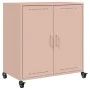 Aparador de acero laminado en frío rosa 68,5x39x72 cm de , Aparadores - Ref: Foro24-846657, Precio: 108,68 €, Descuento: %