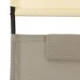Double lounger with textilene awning in taupe gray and cream by vidaXL, Loungers - Ref: Foro24-310549, Price: 221,56 €, Disco...