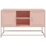 Steel TV stand in pink, 100.5x39x60.5 cm by , TV Furniture - Ref: Foro24-846513, Price: 99,73 €, Discount: %
