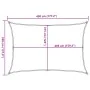 Rectangular HDPE sail shade in sand color, 160 g/m², 3.5x4.5 m. by , Umbrellas - Ref: Foro24-4002043, Price: 36,71 €, Discoun...