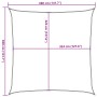 Square HDPE shade sail in sand color, 160 g/m², 3.6x3.6 m by , Umbrellas - Ref: Foro24-4002022, Price: 34,75 €, Discount: %