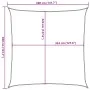 Square HDPE shade sail in sand color, 160 g/m², 3.6x3.6 m by , Umbrellas - Ref: Foro24-4002022, Price: 34,07 €, Discount: %