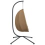 Hängender Eierstuhl mit Stoff- und Stahltaupegestell. von , Gartenwippen - Ref: Foro24-4007400, Preis: 197,34 €, Rabatt: %