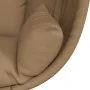 Hanging egg chair with fabric and steel taupe gray support by , Garden rockers - Ref: Foro24-4007400, Price: 193,77 €, Discou...