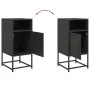Nachttisch aus schwarzem Stahl 36x39x78 cm von , Nachttische - Ref: Foro24-846566, Preis: 67,70 €, Rabatt: %