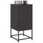Nachttische, 2 Stück, Schwarz, aus Stahl, 36x39x78 cm. von , Nachttische - Ref: Foro24-846579, Preis: 114,10 €, Rabatt: %