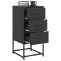 Bedside tables 2 units black steel 36x39x78 cm by , Nightstands - Ref: Foro24-846579, Price: 112,99 €, Discount: %