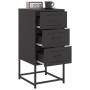 Nachttische, 2 Stück, Schwarz, aus Stahl, 36x39x78 cm. von , Nachttische - Ref: Foro24-846579, Preis: 114,10 €, Rabatt: %