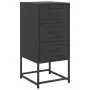 Nachttische, 2 Stück, Schwarz, aus Stahl, 36x39x78 cm. von , Nachttische - Ref: Foro24-846579, Preis: 112,99 €, Rabatt: %