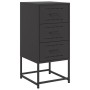 Nachttische, 2 Stück, Schwarz, aus Stahl, 36x39x78 cm. von , Nachttische - Ref: Foro24-846579, Preis: 114,10 €, Rabatt: %