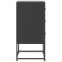Nachttische, 2 Stück, Schwarz, aus Stahl, 36x39x78 cm. von , Nachttische - Ref: Foro24-846579, Preis: 114,10 €, Rabatt: %