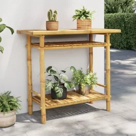 Bamboo console table 90x37x75 cm by , console tables - Ref: Foro24-368040, Price: 100,54 €, Discount: %