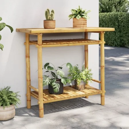 Bamboo console table 90x37x75 cm by , console tables - Ref: Foro24-368040, Price: 100,54 €, Discount: %
