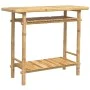 Bamboo console table 90x37x75 cm by , console tables - Ref: Foro24-368040, Price: 100,54 €, Discount: %