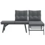 Garden bench cushions 2 pieces steel powder-coated black by , garden benches - Ref: Foro24-4008104, Price: 219,97 €, Discount: %