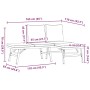 Gartenbankkissen 2-teilig, Stahl mit schwarzer Pulverbeschichtung. von , Gartenbänke - Ref: Foro24-4008104, Preis: 223,90 €, ...