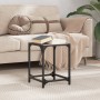 Mesa de centro superficie vidrio negra y acero 30x30x40 cm de , Mesas de centro - Ref: Foro24-845952, Precio: 25,91 €, Descue...