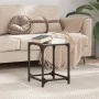 Mesa de centro superficie vidrio negra y acero 30x30x40 cm de , Mesas de centro - Ref: Foro24-845952, Precio: 25,54 €, Descue...