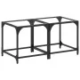 Coffee tables 2 units, transparent glass and steel, 40x40x40 cm by , Coffee table - Ref: Foro24-845959, Price: 42,59 €, Disco...