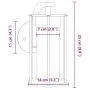 Exterior application of black stainless steel by , Outdoor lighting - Ref: Foro24-4006258, Price: 28,68 €, Discount: %