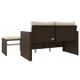 Drei-teiliges Gartensofa-Set und braune Kissen aus synthetischem Rattan. von , Outdoor-Sofas - Ref: Foro24-365459, Preis: 211...
