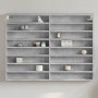 Ingenieurholz-Vitrine in Betongrau 100x8,5x75 cm von , Regale und Regale - Ref: Foro24-847936, Preis: 58,90 €, Rabatt: %