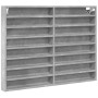 Ingenieurholz-Vitrine in Betongrau 100x8,5x75 cm von , Regale und Regale - Ref: Foro24-847936, Preis: 58,90 €, Rabatt: %
