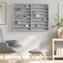 Engineered wood display case in concrete gray, 100x8.5x75 cm by , Shelves and shelves - Ref: Foro24-847936, Price: 57,87 €, D...