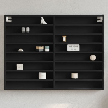 Schwarze Ingenieurholz-Vitrine 100x8,5x75 cm von , Regale und Regale - Ref: Foro24-847934, Preis: 62,15 €, Rabatt: %