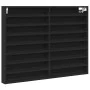 Black engineered wood display case 100x8.5x75 cm by , Shelves and shelves - Ref: Foro24-847934, Price: 61,01 €, Discount: %