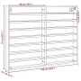 Black engineered wood display case 100x8.5x75 cm by , Shelves and shelves - Ref: Foro24-847934, Price: 61,01 €, Discount: %