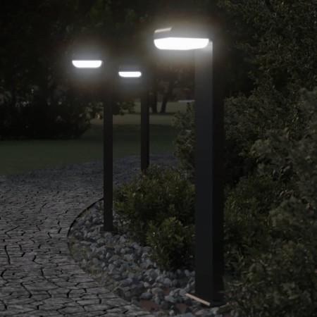 Außen-Stehlampen, 3 Stück, Schwarz, Aluminium, 80 cm von , Außenbeleuchtung - Ref: Foro24-4006340, Preis: 125,99 €, Rabatt: %
