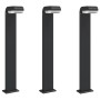 Außen-Stehlampen, 3 Stück, Schwarz, Aluminium, 80 cm von , Außenbeleuchtung - Ref: Foro24-4006340, Preis: 125,99 €, Rabatt: %