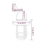 Solar wall lanterns for outdoor use, warm white flickering, set of 4 pieces. by , Outdoor lighting - Ref: Foro24-4008186, Pri...