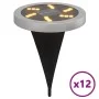 Solarleuchten für den Gartenboden mit Erdspieß in warmweiß, 12 Stück. von , Außenbeleuchtung - Ref: Foro24-4008199, Preis: 57...