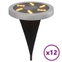 Solarleuchten für den Gartenboden mit Erdspieß in warmweiß, 12 Stück. von , Außenbeleuchtung - Ref: Foro24-4008199, Preis: 58...