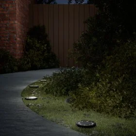 Solar ground lights for garden with ground spikes warm white 4 pcs by , Outdoor lighting - Ref: Foro24-4008202, Price: 23,32 ...