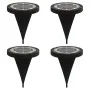 Luces solares suelo jardín con picos tierra blanco cálido 4 uds de , Iluminación de exterior - Ref: Foro24-4008202, Precio: 2...
