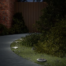 Luces solares suelo jardín con picos tierra blanco cálido 4 uds de , Iluminación de exterior - Ref: Foro24-4008200, Precio: 2...