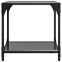 Black glass and steel coffee tables, set of 2, 40x40x40 cm by , Coffee table - Ref: Foro24-845965, Price: 55,82 €, Discount: %