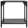 Mesas de centro 2 uds vidrio negro y acero 40x40x40 cm de , Mesas de centro - Ref: Foro24-845965, Precio: 56,47 €, Descuento: %