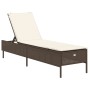 Liegestühle mit Kissen, 2 Stück, aus braunem Kunst-Rattan. von , Liegen - Ref: Foro24-3261588, Preis: 300,79 €, Rabatt: %