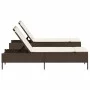 Sun loungers with cushions 2 units synthetic brown rattan by , Loungers - Ref: Foro24-3261588, Price: 295,24 €, Discount: %