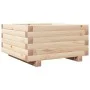 Jardinera de madera maciza de pino 50x50x26,5 cm de , Maceteros y jardineras - Ref: Foro24-847293, Precio: 53,94 €, Descuento: %