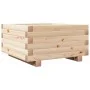 Jardinera de madera maciza de pino 50x50x26,5 cm de , Maceteros y jardineras - Ref: Foro24-847293, Precio: 53,94 €, Descuento: %