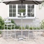 Außentisch mit höhenverstellbarer Aluminium-Bar, Ø59,5x70/114,5 cm. von , Gartentische - Ref: Foro24-4007198, Preis: 100,78 €...