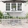 Outdoor bar table with adjustable height, made of aluminum, Ø59.5x70/114.5 cm. by , Garden tables - Ref: Foro24-4007198, Pric...