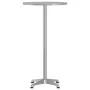 Outdoor bar table with adjustable height, made of aluminum, Ø59.5x70/114.5 cm. by , Garden tables - Ref: Foro24-4007198, Pric...