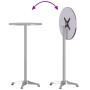 Außentisch mit höhenverstellbarer Aluminium-Bar, Ø59,5x70/114,5 cm. von , Gartentische - Ref: Foro24-4007198, Preis: 100,78 €...