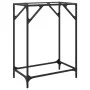 Console table with transparent glass surface and steel frame 60x35x81 cm by , console tables - Ref: Foro24-846016, Price: 36,...